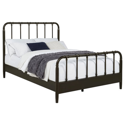 Rocco All Wood Water Pipe Open Frame Eastern King Bed Dark Bronze