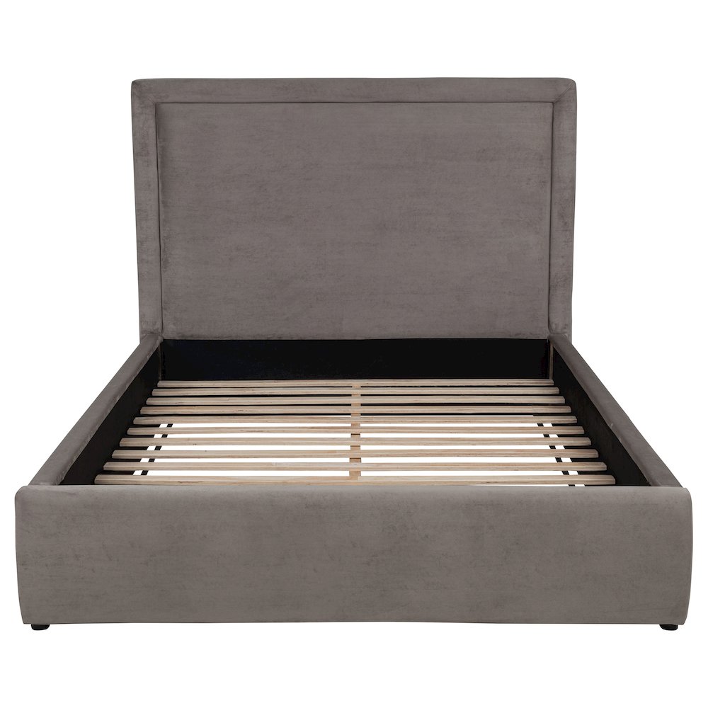 Lawson 55-inch Upholstered Full Panel Platform Bed Mushroom