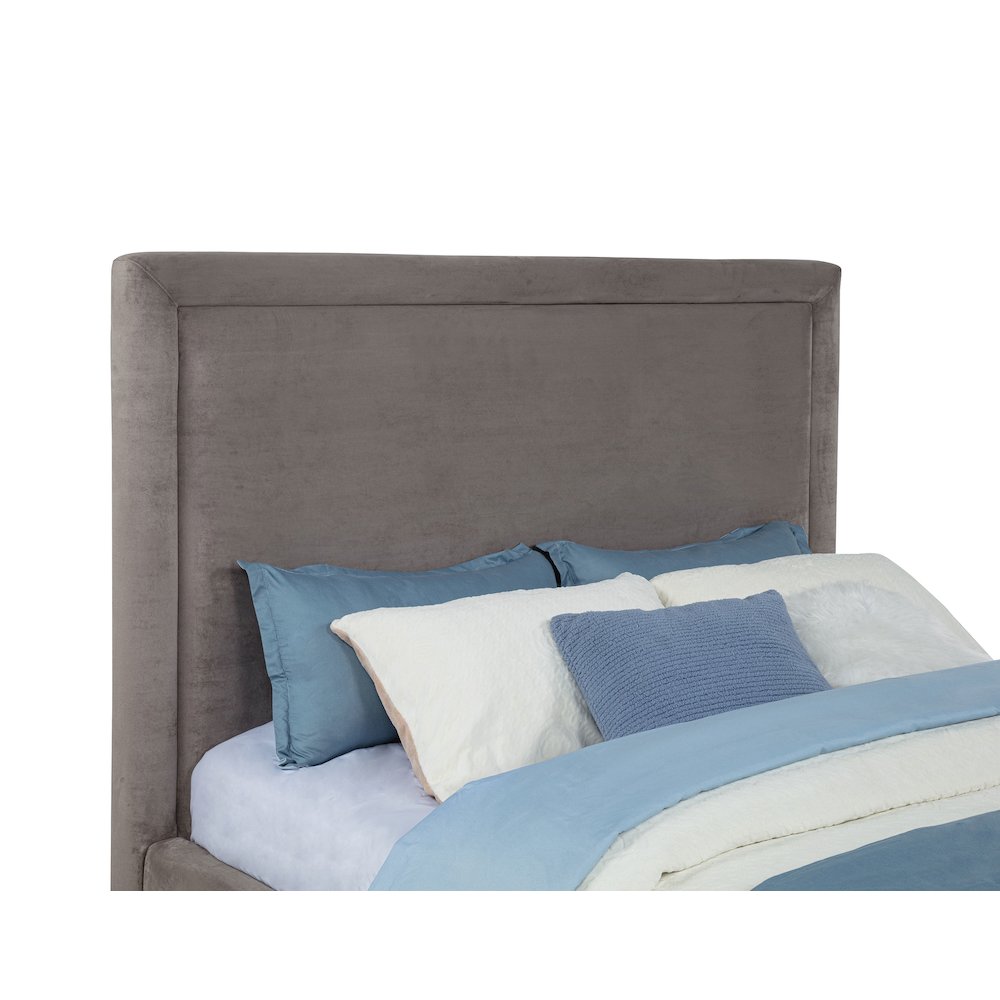 Lawson 55-inch Upholstered Full Panel Platform Bed Mushroom