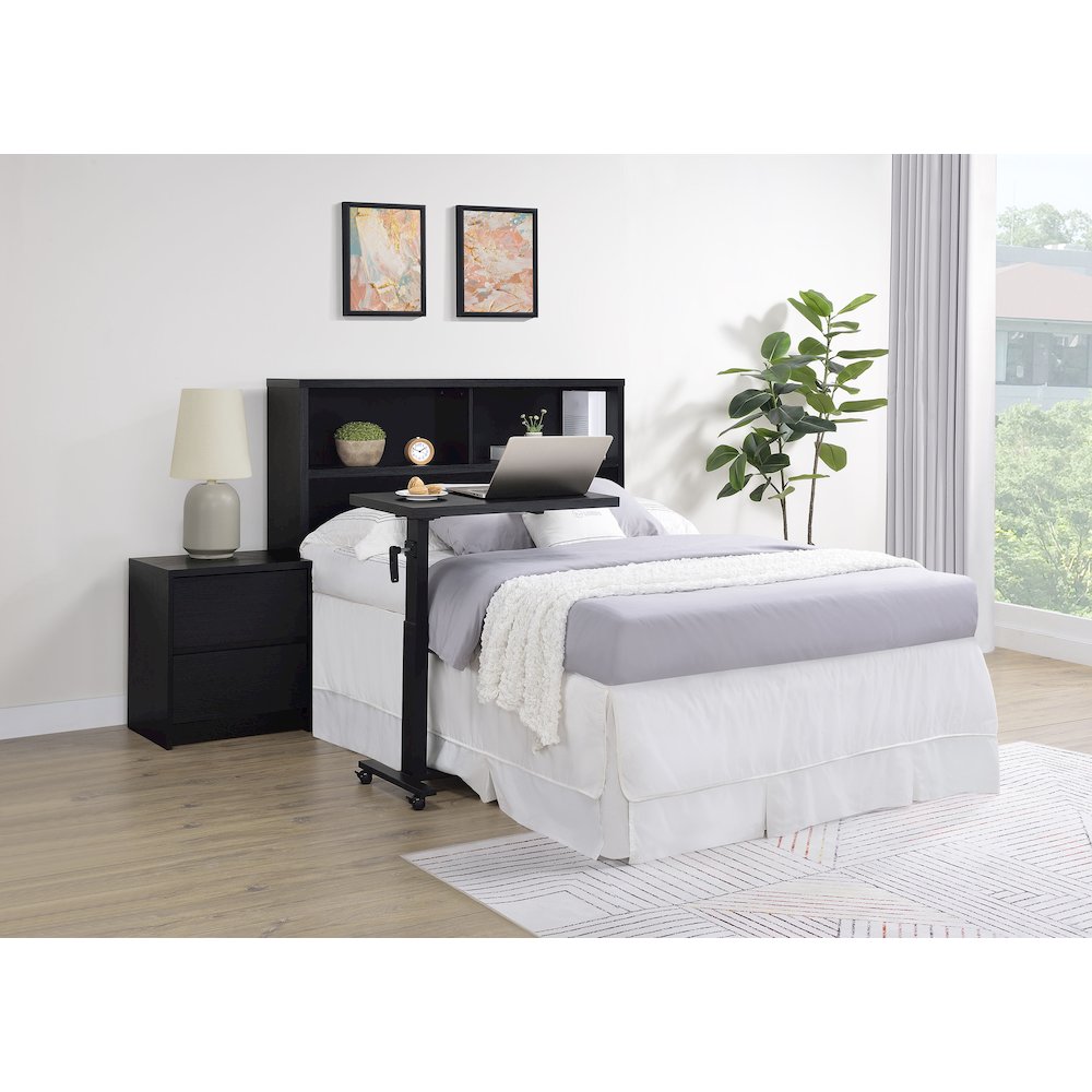 Westpark 49-inch Full Bookcase Headboard Black