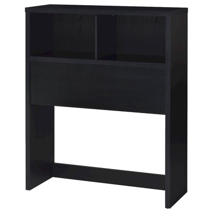 Westpark 49-inch Twin Bookcase Headboard Black