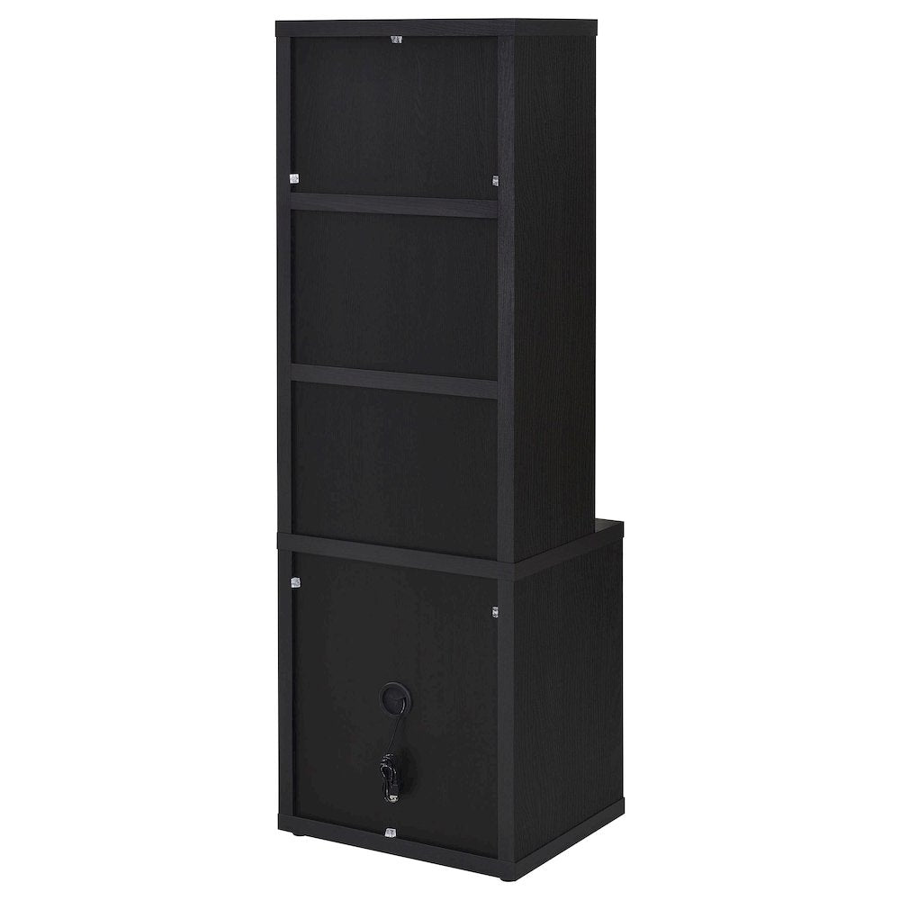 Westpark 3-piece Twin Bedroom Set Bookcase Headboard Black