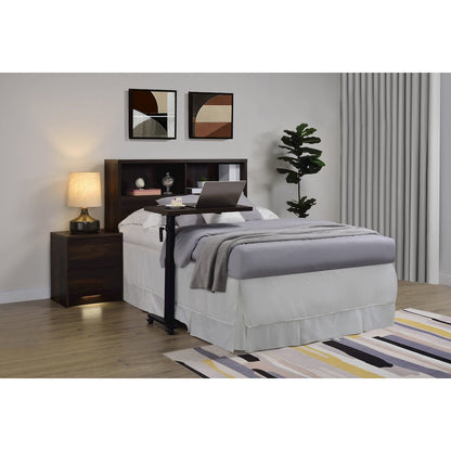 Westpark 49-inch Full Bookcase Headboard Dark Pine