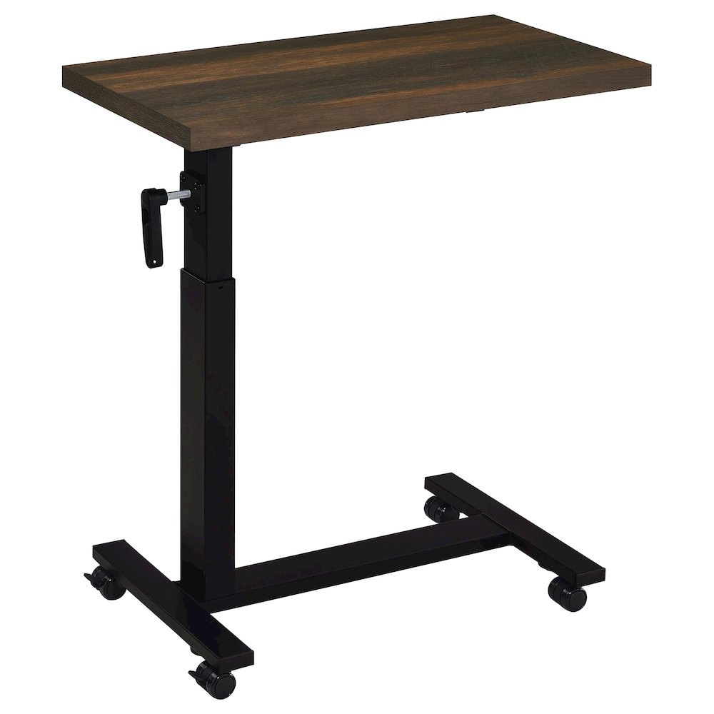 Westpark Height Adjustable Mobile Bedroom C-Table Dark Pine
