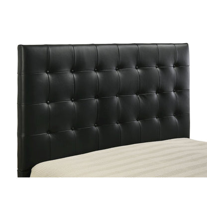 Medley Genuine Leather Eastern King Platform Bed Black