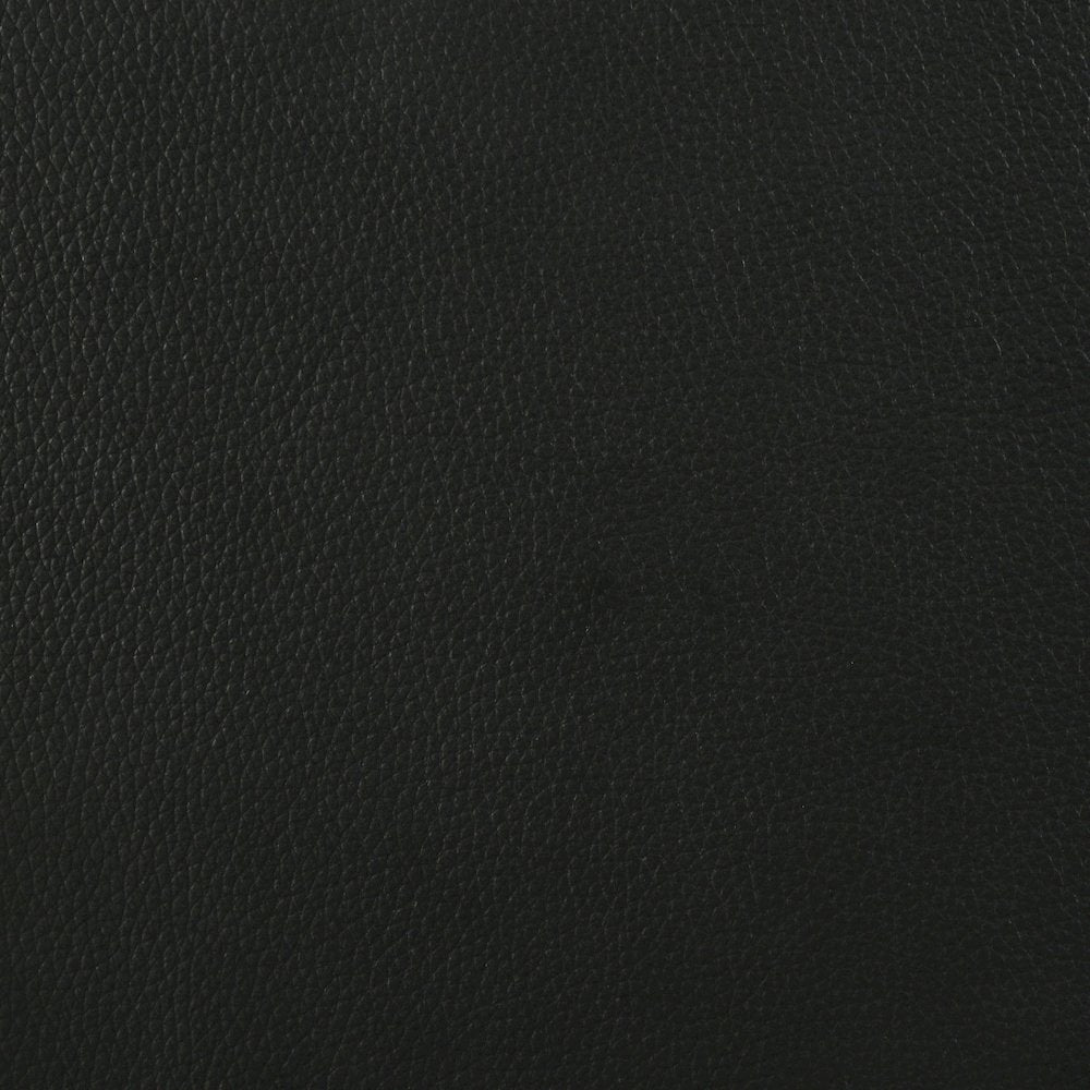 Medley Genuine Leather Queen Panel Platform Bed Black