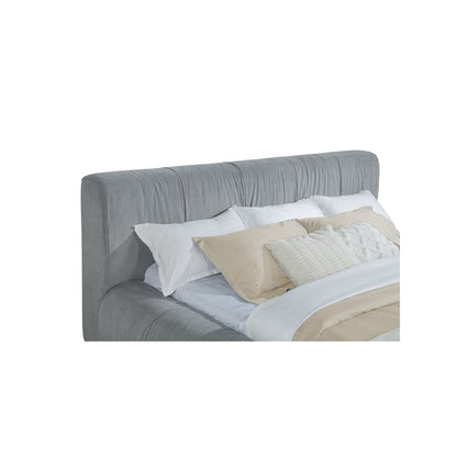 Wilshire Upholstered Eastern King Platform Bed Grey