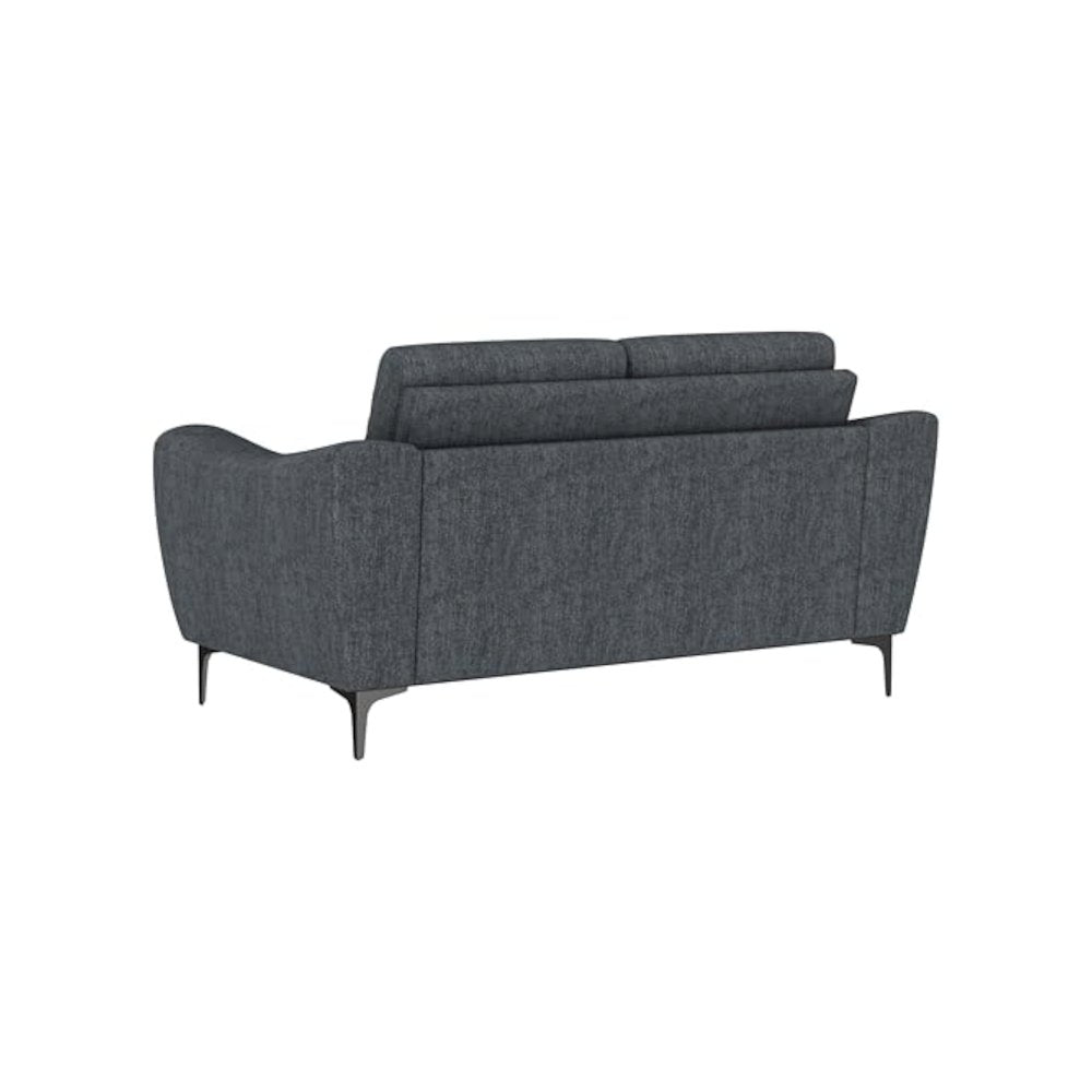 Nolan 2-piece Upholstered Sofa Set Charcoal