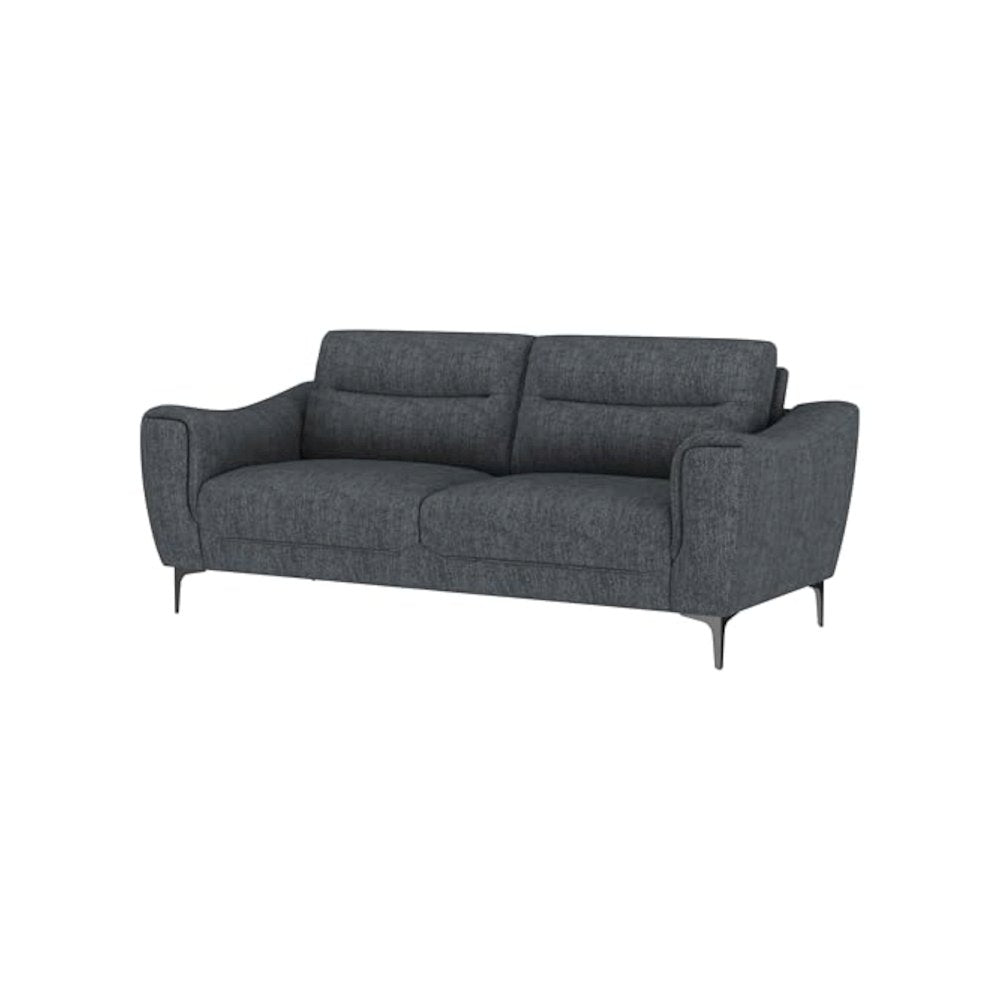 Nolan Upholstered Sloped Track Arm Sofa Charcoal