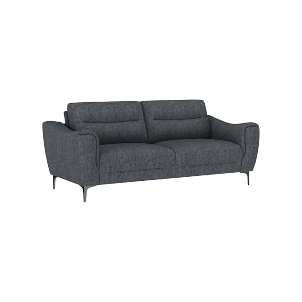 Nolan Upholstered Sloped Track Arm Sofa Charcoal