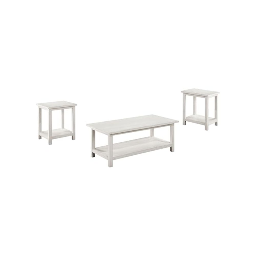 Payne 3-piece Coffee and End Table Set Distressed White