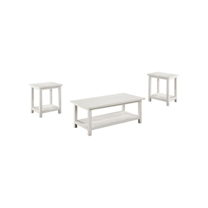 Payne 3-piece Coffee and End Table Set Distressed White
