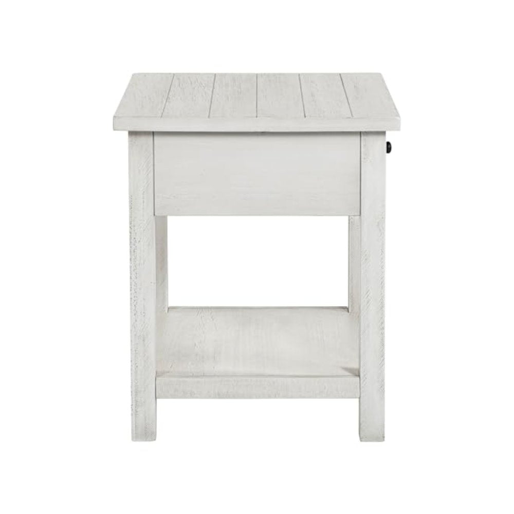 Payne 2-piece Coffee and 1-drawer End Table Set White