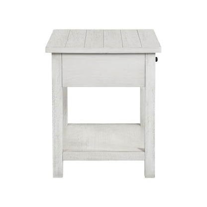 Payne 2-piece Coffee and 1-drawer End Table Set White
