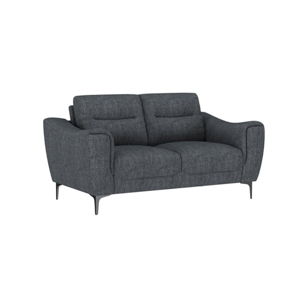 Nolan 2-piece Upholstered Sofa Set Charcoal