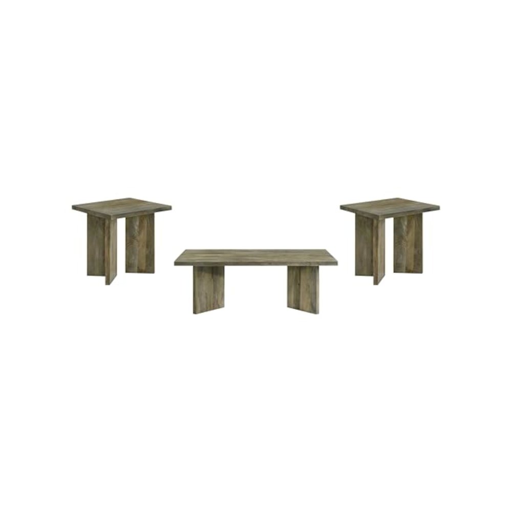 Andando 3-piece Coffee and End Table Set Mango Brown