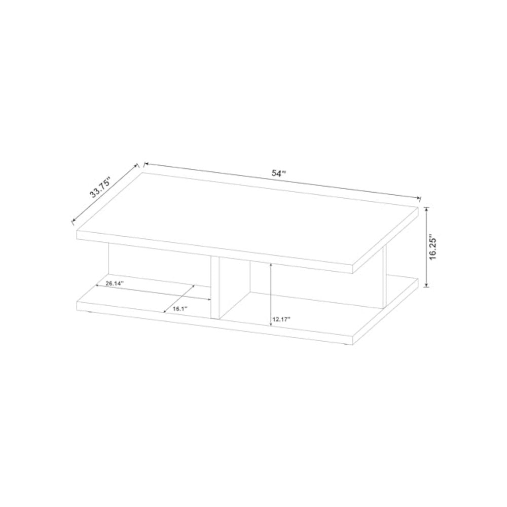 Cortona Square Engineered Wood Cocktail Coffee Table Mango
