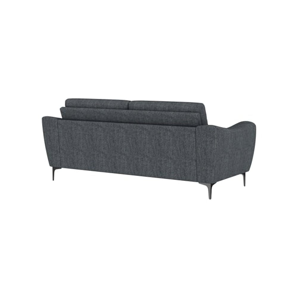 Nolan Upholstered Sloped Track Arm Sofa Charcoal