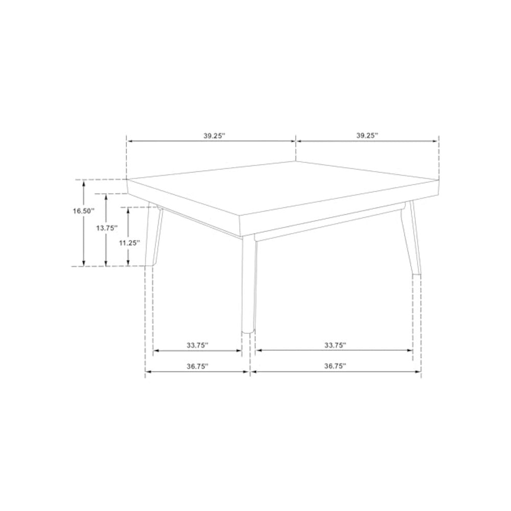 Westerly 2-piece Square Coffee and End Table Set Walnut