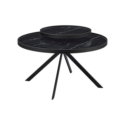 Briggs 2-piece Round Coffee and End Table Set Black