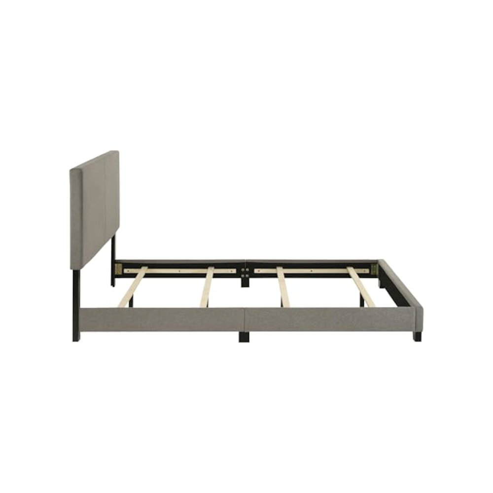 Dorian Fabric Upholstered Queen Panel Bed Taupe
