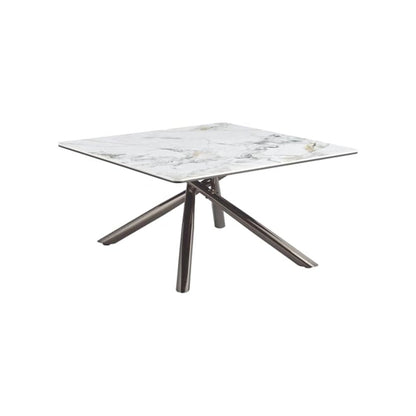Carvell 2-piece Square Coffee and End Table Set Mirage White