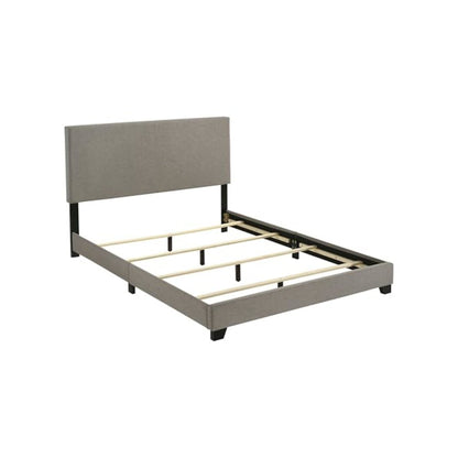 Dorian Fabric Upholstered Queen Panel Bed Taupe