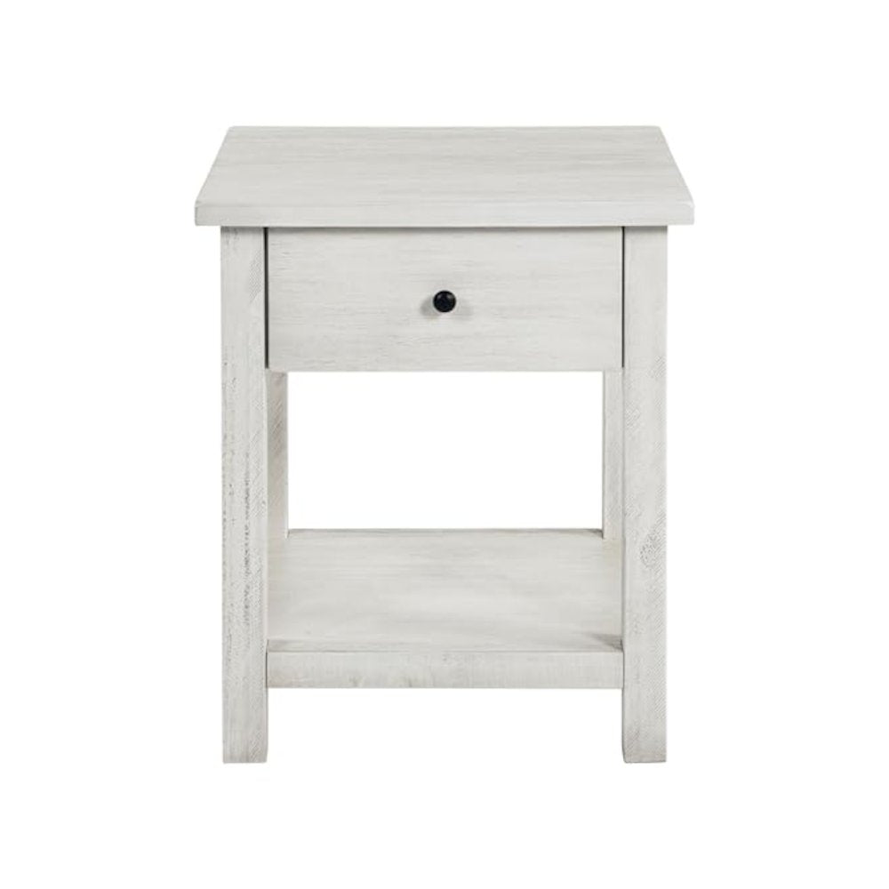 Payne 2-piece Coffee and 1-drawer End Table Set White