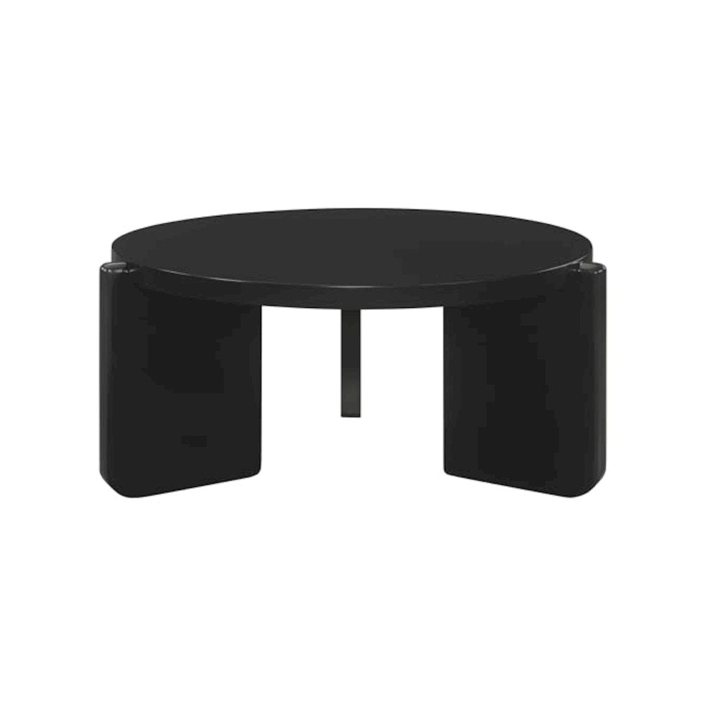 Cordova 2-piece Solid Wood Coffee and End Table Set Black