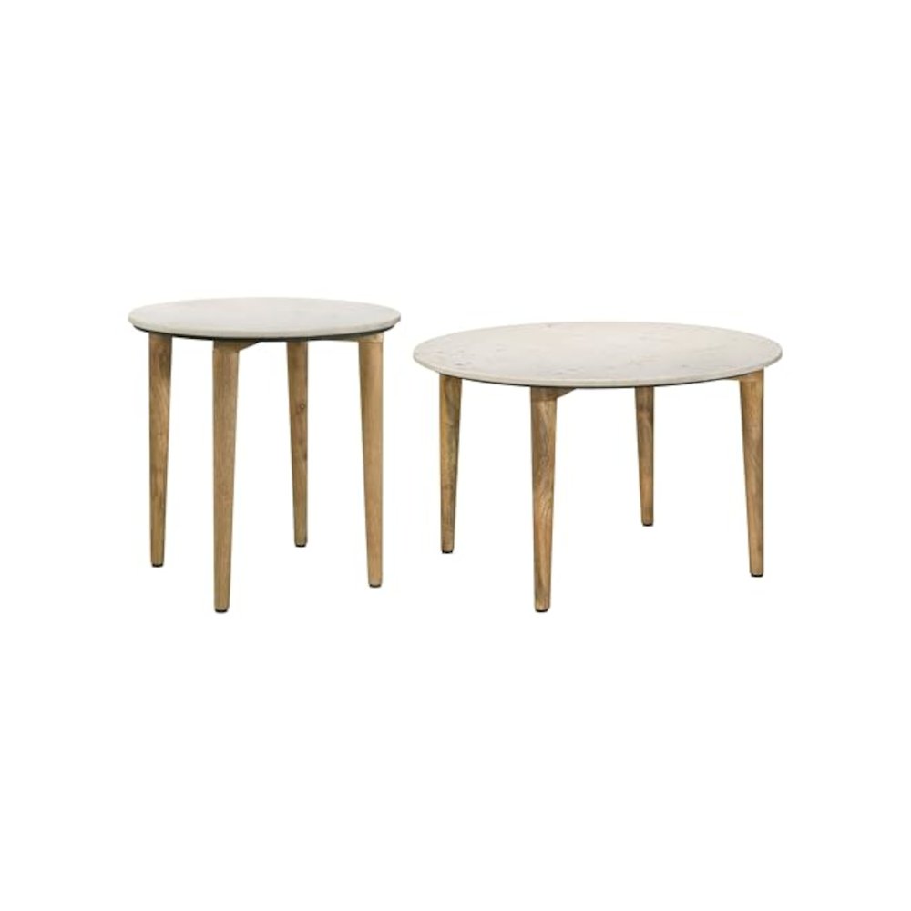 Aldis 2-piece Coffee and End Table Set White