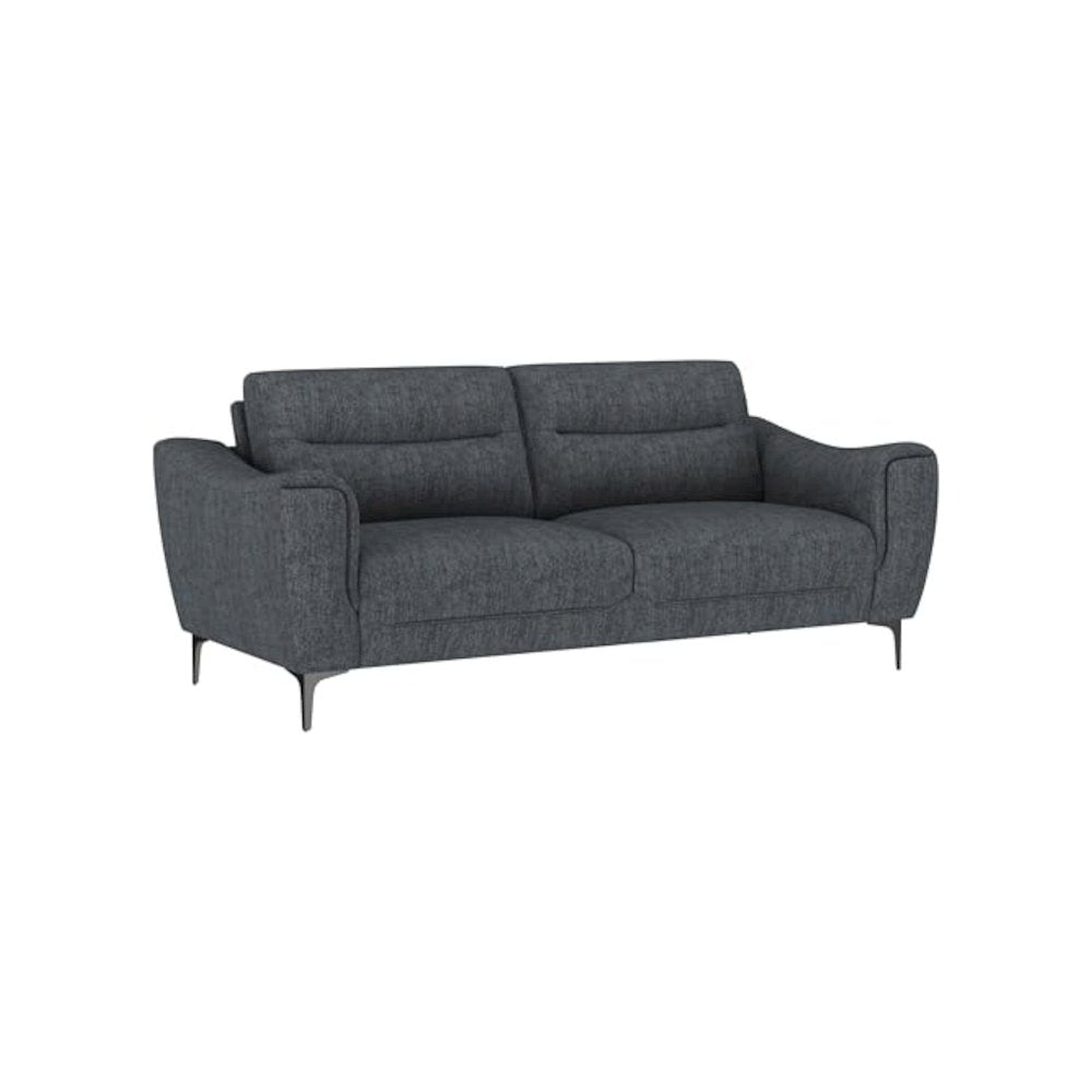Nolan 2-piece Upholstered Sofa Set Charcoal