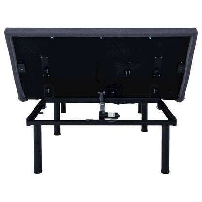 Negan Full Adjustable Bed Base Grey and Black