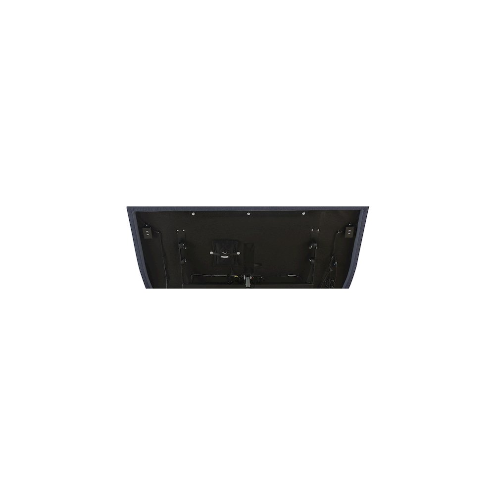 Negan Full Adjustable Bed Base Grey and Black