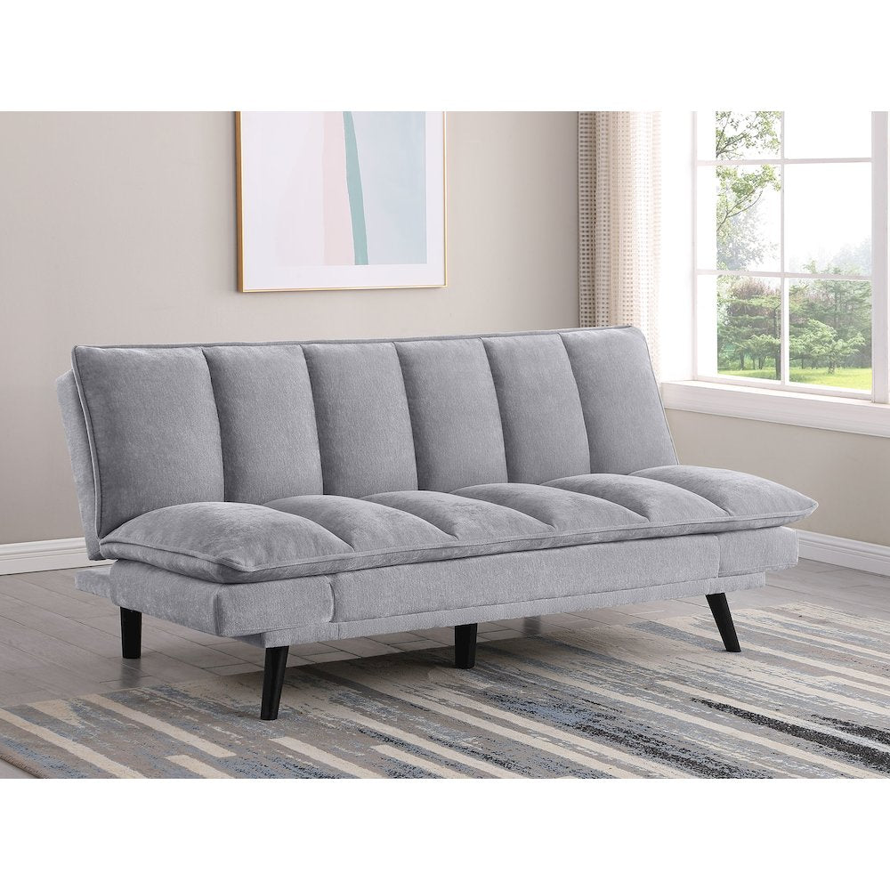 Laredo Upholstered Tufted Convertible Sofa Bed Grey