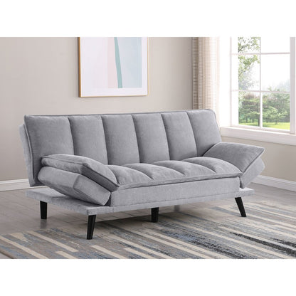 Laredo Upholstered Tufted Convertible Sofa Bed Grey