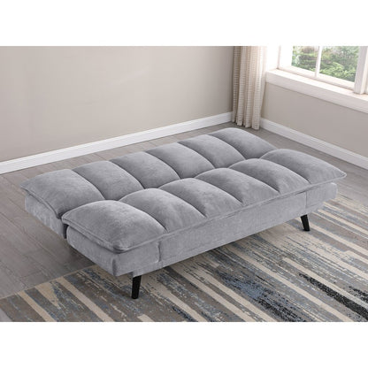 Laredo Upholstered Tufted Convertible Sofa Bed Grey