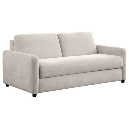 Rylie Upholstered Sofa Sleeper with Queen Mattress Beige