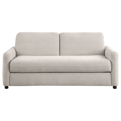 Rylie Upholstered Sofa Sleeper with Queen Mattress Beige