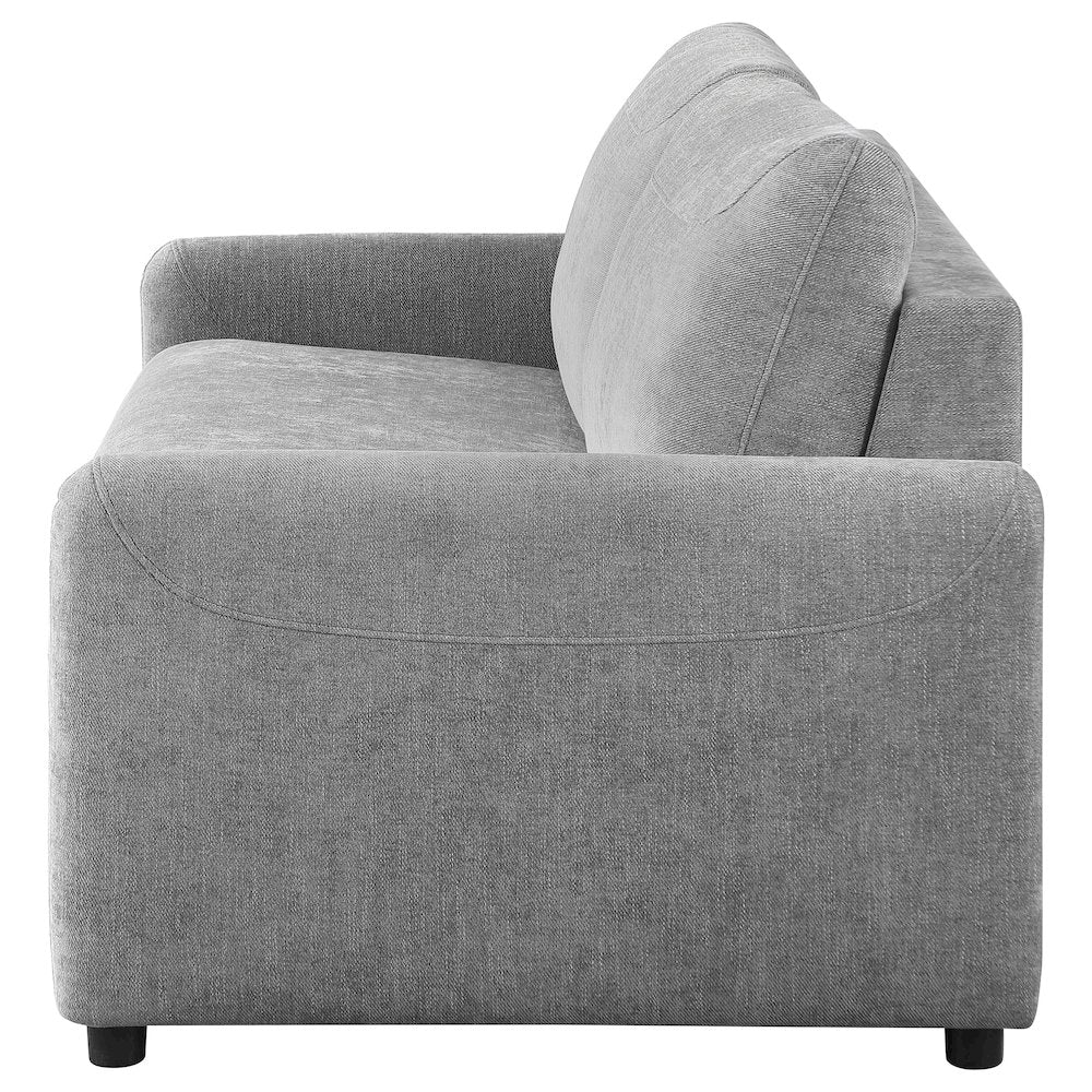 Rylie Upholstered Sofa Sleeper with Queen Mattress Grey