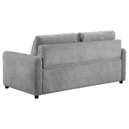 Rylie Upholstered Sofa Sleeper with Queen Mattress Grey
