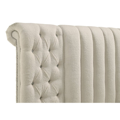 Sonya 4-piece Upholstered Queen Bedroom Set Ivory