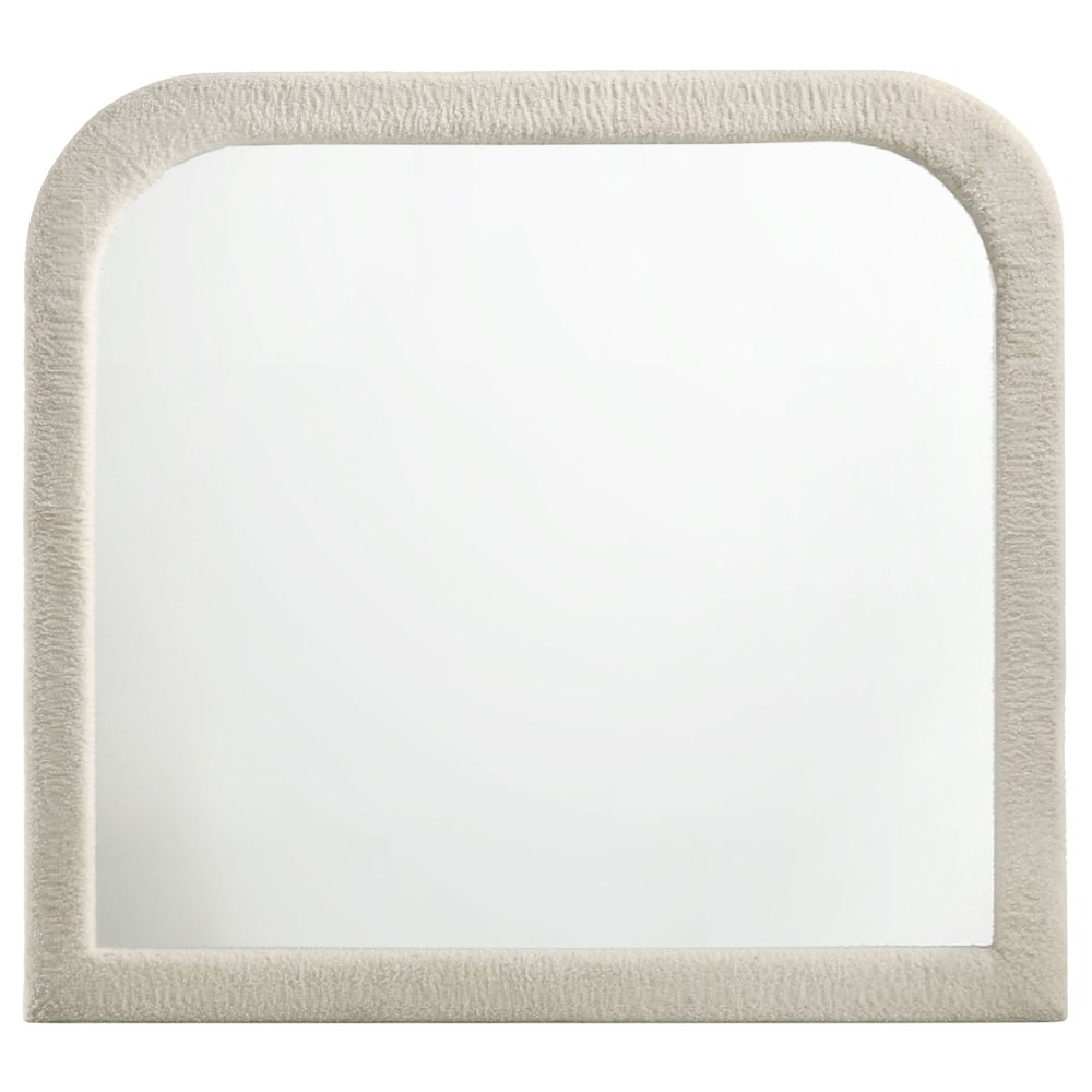 Sonya Upholstered Bedroom Dresser Mirror Ivory