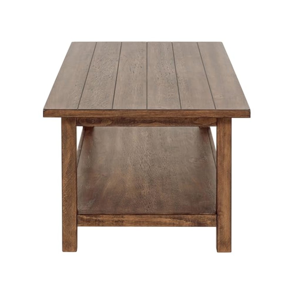 Payne 3-piece Coffee and End Table Set Distressed Brown