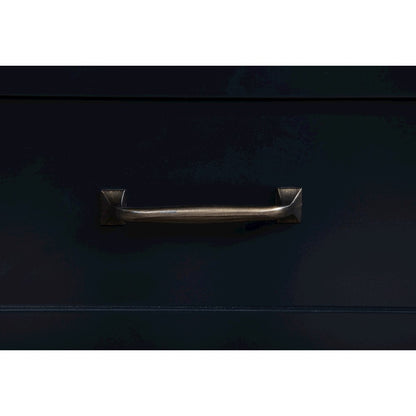 Carlsbad Wood Twin Captains Bed With Trundle Navy Blue