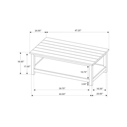 Payne 3-piece Coffee and End Table Set Distressed White