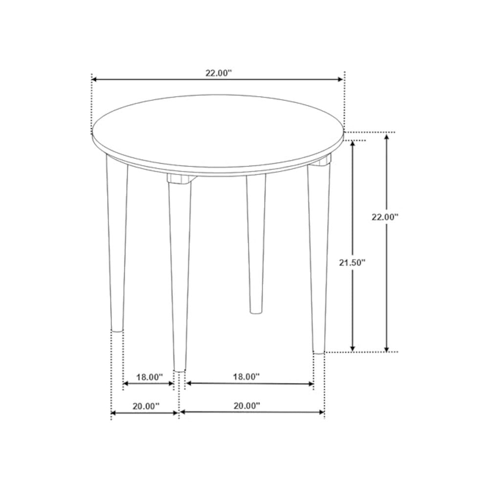 Aldis 2-piece Coffee and End Table Set White