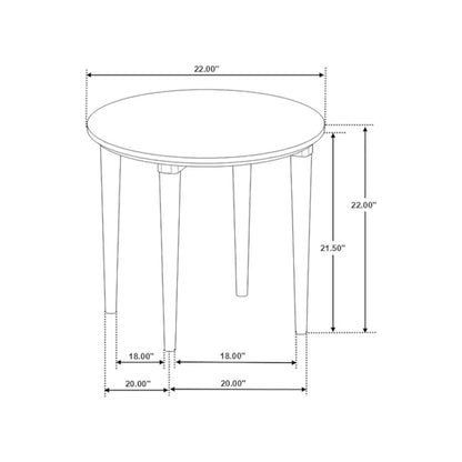 Aldis 2-piece Coffee and End Table Set White