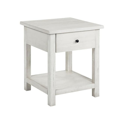 Payne 2-piece Coffee and 1-drawer End Table Set White