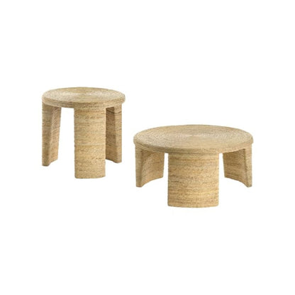 Artina 2-piece Rattan Coffee and End Table Set Natural
