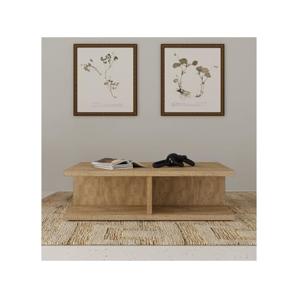 Cortona Square Engineered Wood Cocktail Coffee Table Mango